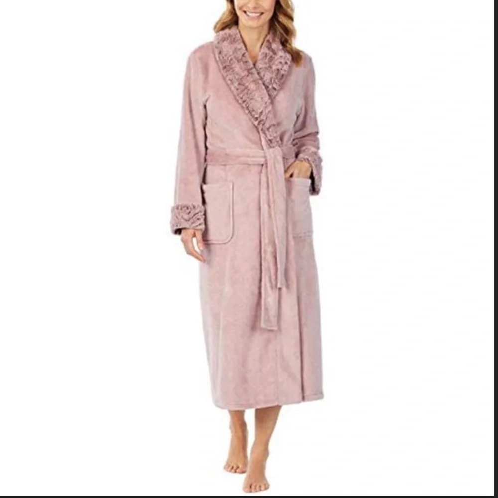 NWT Carole Hochman Plush Wrap Robe - Picture 1 of 6